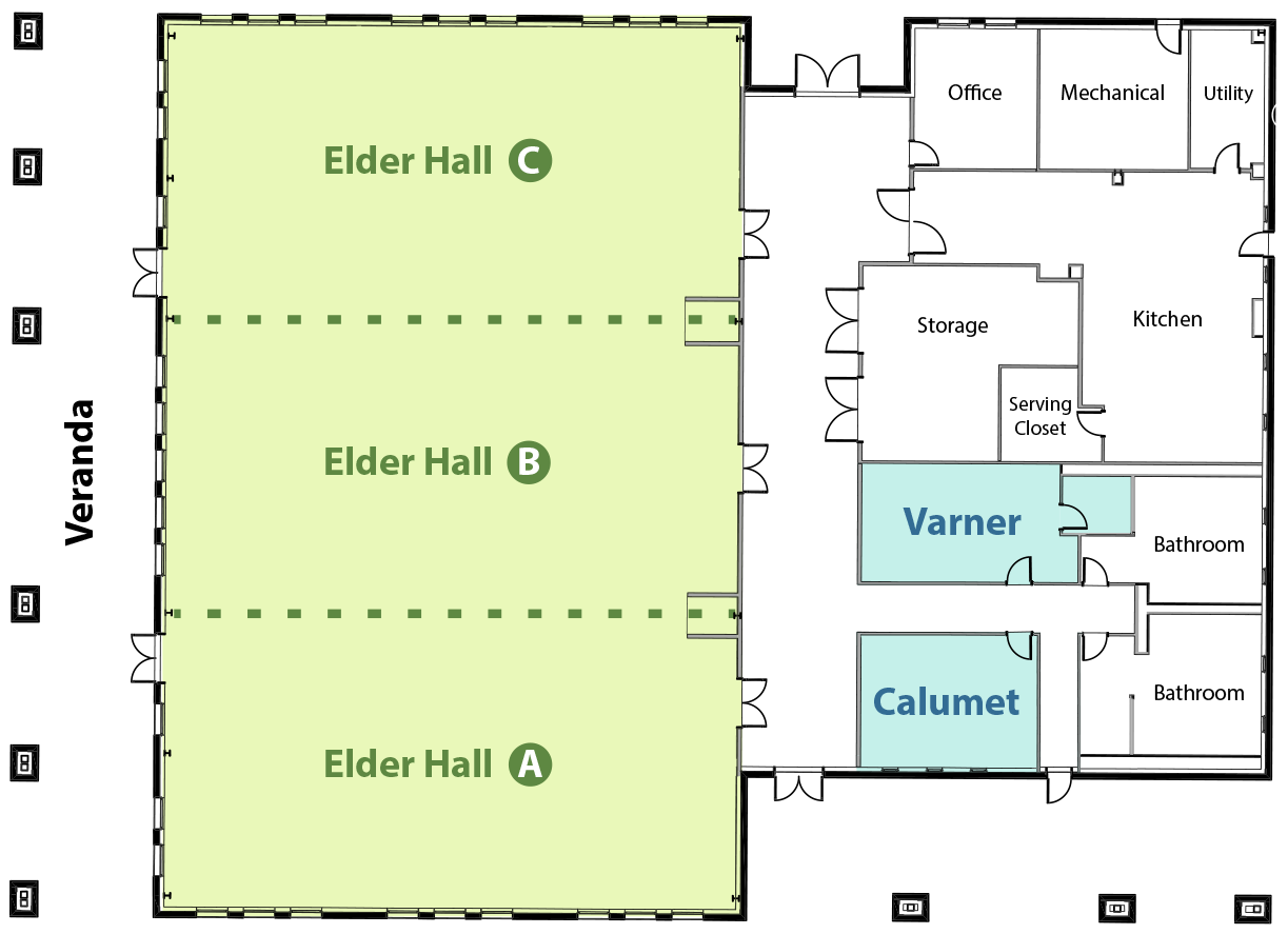 Idlewilde Event Center Floor Plan